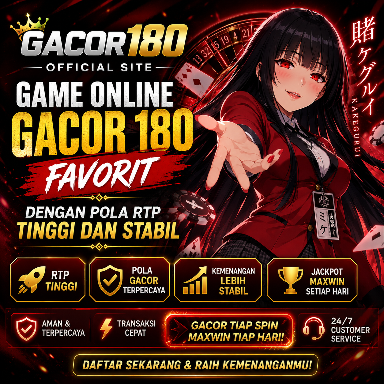 GACOR180 Official Site | Game Online GACOR 180 Favorit dengan Pola RTP Tinggi dan Stabil